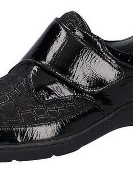 Waldläufer HENNI-Soft Klettschuh, Bequemschuh, Komfortschuh in Lack-Optik, Weite H = sehr weit