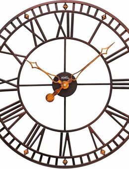 AMS Wanduhr W9537 (Quarzuhr,Wohnzimmer,Esszimmer,Küche,Arbeitszimmer,Büro,Flur)