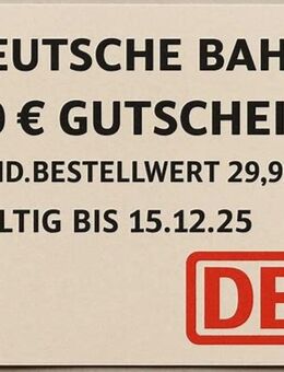 Gutschein DB Bahn E-Coupon 10€ ab MBW 29,99€ - Hannover Linden-Limmer