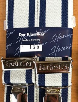 Extra Breite 4,5 cm Hosenträger Träger blau m extra starken Clips - Köln