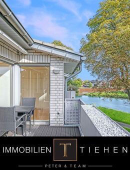 Wohnen am Wasser - mitten in Meppen: 3-Zimmer Obergeschosswohnung mit neuer Gastherme an der Ems! - Meppen