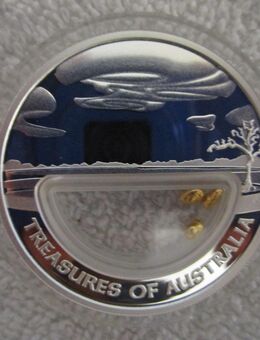 Australien 1 Dollar Silbermünze Treasures Australia Gold Nuggets PP Australian - Höhr-Grenzhausen