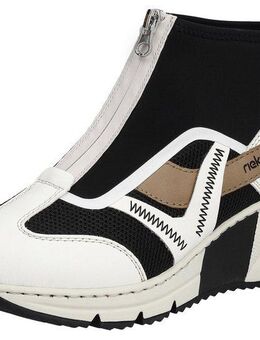 Rieker Schlupfboots, Keilabsatz, Sneaker, High Top-Sneaker mit modischen Ziernähten