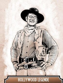 John Wayne Hollywood Legende Blechschild Schauspieler Western Wilder Westen 20x30 cm - Berlin
