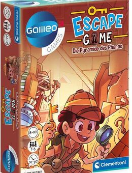 Clementoni® Spiel Galileo, Escape Game Die Pyramide des Pharao, Detektivspiel, Made in Europe