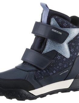Geox J TREKKYUP GIRL B ABX Winterboots Klettstiefel, Snowboots, Winterstiefel mit Metallic Look