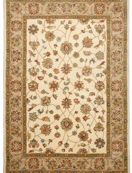 THEKO Wollteppich Royal Ziegler 503, rechteckig, Höhe: 14 mm, reine Wolle, handgetuftet, Orient-Optik, mit Bordüre
