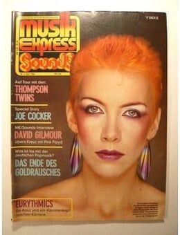 MUSIKEXPRESS SOUNDS Musik Heft 04/1984 Eurythmics - Bremen