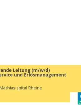 Stellvertretende Leitung (m/w/d) Patientenservice und Erlösmanagement - Rheine