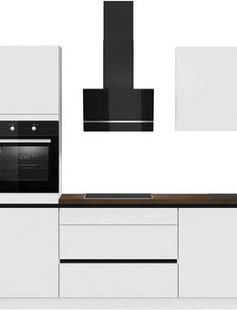 IMPULS KÜCHEN Küche "Dublin", Ausrichtung wählbar, Schubkästen mit Soft-Close, vormontiert, wahlweise mit E-Geräten, mit Vollauszug, Breite 340 cm