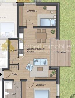 Dreizimmerwohnung mit Gartenterrasse, NEU staatliche Förderung QNG- bis € 150.000 Sonderkredit - Gaildorf