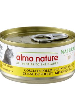 5 + 1 gratis! 6 x 70 g Almo Nature HFC - Natural Hühnerschenkel