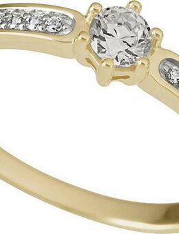 Firetti Fingerring Schmuck Geschenk Gold 333 Damenring Goldring Verlobung bicolor, mit Zirkonia (synth)