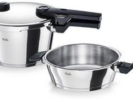 Fissler Schnellkochtopf Vitaquick®, Edelstahl 18/10 (Set, 3-tlg., 1 Schnellkochtopf 4,5 L, 1 Schnellbratpfanne 2,5 L, 1 Metalldeckel), Made in Germany