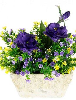 Kunstpflanze Blüten, I.GE.A., Höhe 28 cm, Arrangement in Schale
