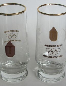 2 Biergläser Union Olympia 1968 + 1972 (0,2 l) - Münster