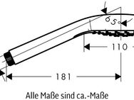 hansgrohe Handbrause Croma E, 11cm, 1 Strahlart Weiß/chrom