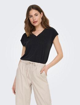 ONLY V-Shirt ONLFREE S/S MODAL V-NEC TOP BOX JRS NOOS