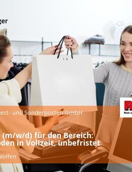 Verkäufer (m/w/d) für den Bereich: Teppichboden in Vollzeit, unbefristet - Bitterfeld-Wolfen