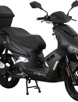 Alpha Motors Motorroller Mustang FI, 50 ccm, 45 km/h, Euro 5, (Set, mit Topcase), mit USB-Anschluss und Lenkerschloss, sportliches Design