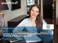 Leitung des Fachdienstes Bürgerservice, Ordnung und Soziales (m/w/d) - Fintel