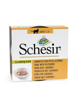 Schesir in Brühe 6 x 70 g - Thunfisch mit Sardinen