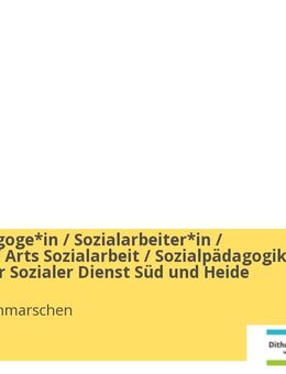 Sozialpädagoge*in / Sozialarbeiter*in / Bachelor of Arts Sozialarbeit / Sozialpädagogik - Regionaler Sozialer Dienst Süd und Heide - Heide