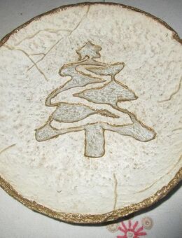 Weihnachtsteller aus Gips - Ratzeburg