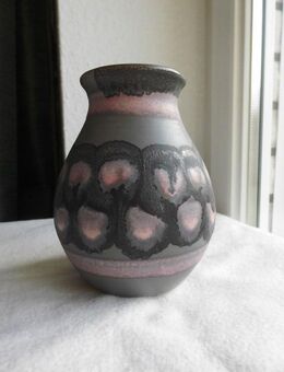 Keramik Vase 422/15 grau rosa Vintage Deko 5,- - Flensburg