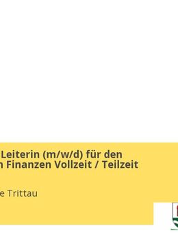 Leiter oder Leiterin (m/w/d) für den Fachbereich Finanzen Vollzeit / Teilzeit - Trittau