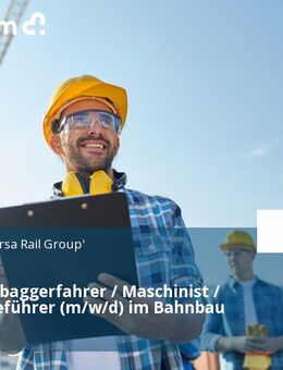 Zweiwegebaggerfahrer / Maschinist / Baugeräteführer (m/w/d) im Bahnbau - Berlin
