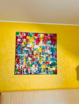 Farbe für triste Wände — Großes Acrylbild 1x1 m - Rösrath Zentrum