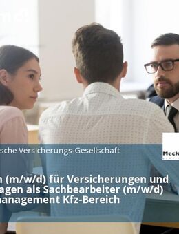 Kaufmann (m/w/d) für Versicherungen und Finanzanlagen als Sachbearbeiter (m/w/d) Schadenmanagement Kfz-Bereich - Hannover