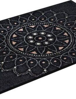 wash+dry by Kleen-Tex Fußmatte Purnima, rechteckig, Höhe: 7 mm, Schmutzfangmatte, Mandala Motiv, rutschhemmend, waschbar