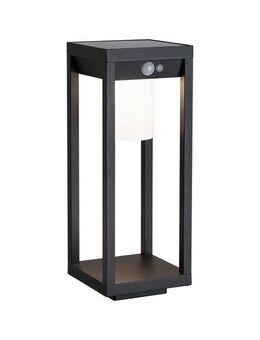 Paulmann LED Gartenstrahler Solar Lichtobjekt Marisol IP44 3000K 350lm Schwarz, LED fest integriert, Warmweiß, Bewegungsmelder
