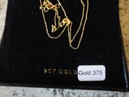 Halskette Kette zart Anhänger Buchstabe G echt Gold 375 9 Karat mit Box 42 lang - Witzenhausen