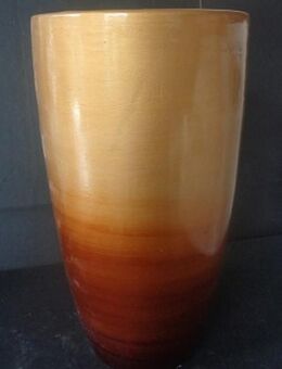 Blumenvase Keramik in braun gold Tönen - Kuchen