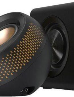 Creative Pebble X Plus 2.1 USB-C Lautsprecher, Bluetooth 5.3, RGB-Beleuchtung 2.1 Soundsystem (kabelloses Streaming, Computerlautsprecher mit Subwoofer)