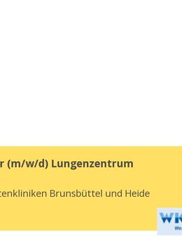Koordinator (m/w/d) Lungenzentrum - Heide