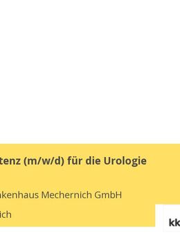 Pflegeassistenz (w/m/d) für die Urologie - Mechernich
