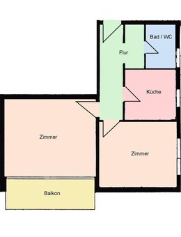 Helle 2-Zimmer-Mietwohnung in Bad Pyrmont - Zentrum - - Bad Pyrmont