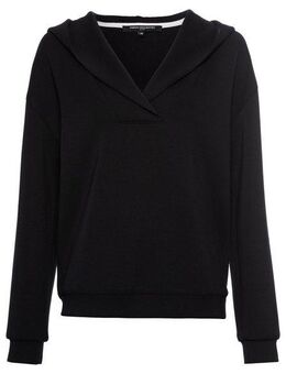 French Connection Hoodie mit V-Ausschnitt und breitem Kragen, Loungewear