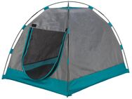 TRIXIE Zelt für Hunde - L 80 x B 63 x H 65 cm, dunkelgrau/petrol