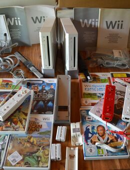 Nach Umzug abzugeben:2 X Wii plus Zubehör plus 15 Spiele sehr guter Zustand - Wetter (Ruhr)