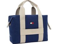 Tommy Jeans Weekender TJM RETRO COOL DUFFLE, Unisex Umhängetasche, Henkeltasche, Schultertasche mit Kontrastbesatz