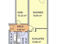 Erstbezug nach Sanierung- Schöne 3-Raum Wohnung mit Balkon in ruhiger Lage - Sandersdorf
