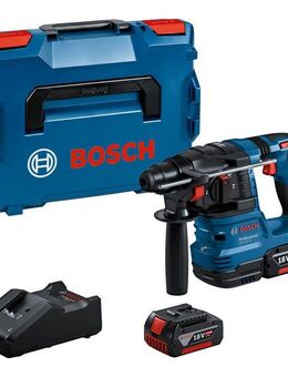 Bosch Professional Akku-Bohrhammer »GBH 18V-22« mit SDS plus, Inkl. 2x Akku 4,0 Ah und Schnellladegerät, in L-BOXX 136