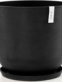 ECOPOTS Blumentopf Oslo 55 + Wassersystem Dunkelgrau, für innen und außen: frostsicher, bruchsicher und lichtbeständig