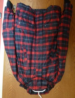 Ski-/Snowboardjacke, rot-schwarz-kariert, unisex, Gr. S/176 - Gelsenkirchen