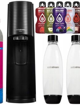 Sodastream Terra Wassersprudler schwarz XXXL Starter Set Trinken Küche - Wuppertal